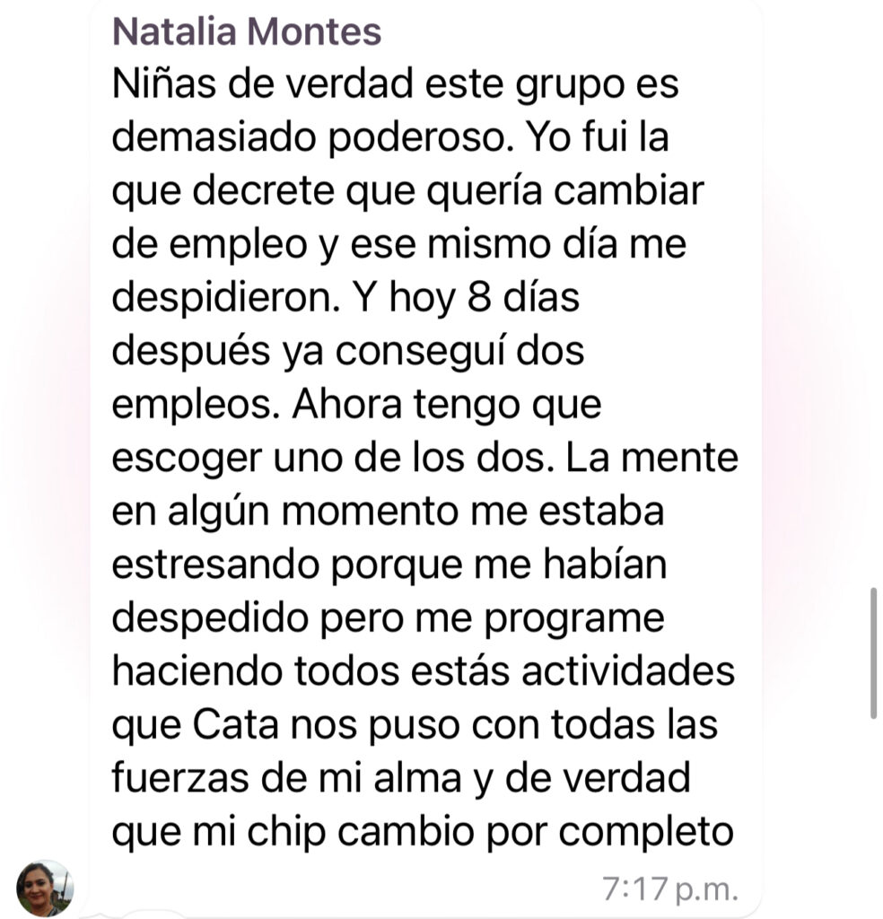 Testimonio Naty círculos